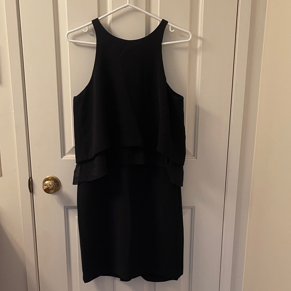 Club Monaco Black Layered Mini Dress Size 4